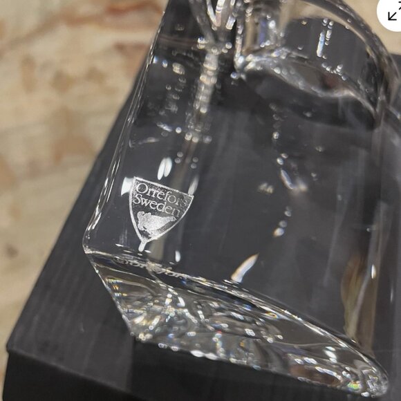 NWT Orrefors Crystal Quartet Votive Candel Holders by Helen Krantz - Picture 3 of 8